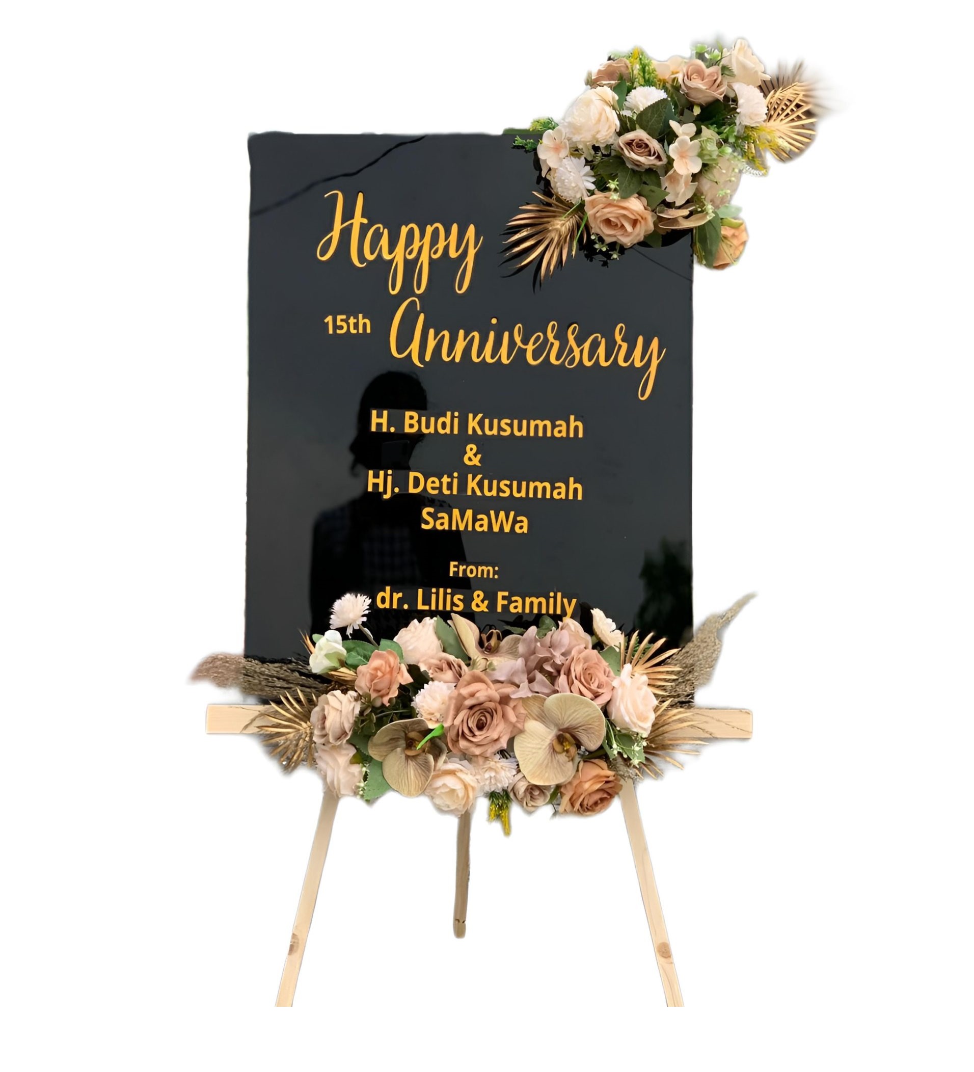 Papan Bunga Akrilik Karangmalang